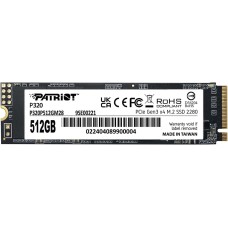 Patriot P320 512GB Internal SSD - NVMe PCIe Gen 3x4 - M.2 2280